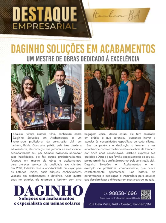 Conheça um pouco mais de Daguinho Soluções, agora trabalhando com instalação de Energia Solar Conheça um pouco mais de Daguinho Soluções, agora trabalhando com instalação de Energia Solar