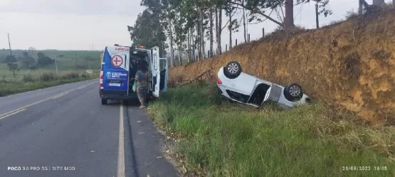Queda de árvore provoca acidente na BA-290, próximo a Medeiros Neto; carro é licenciado em Itanhém