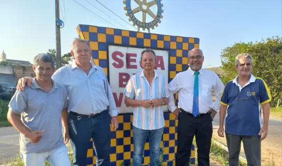 Rotary Club de Itanhém recebe visita do Governador Distrital Edilúcio Fernandes