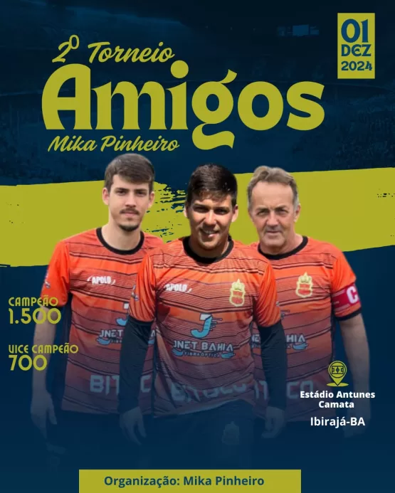 Ibirajá se Prepara para o 2º Torneio Amigos do Mika Pinheiro em Dezembro