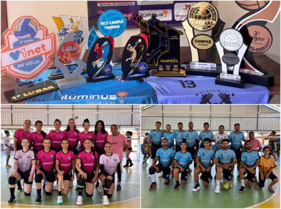 Voleibol Masculino e Feminino de Itanhém fecham o ano com chave de ouro e sagram-se campeões invictos da 4ª Copa V1 Net de Voleibol em Machacalis – MG