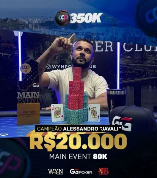 Veja entrevista - Itanheense Javali conquista o Main Event do Campeonato de Poker do ES, leva R$ 20 mil e lidera ranking para o WSOP em Las Vegas