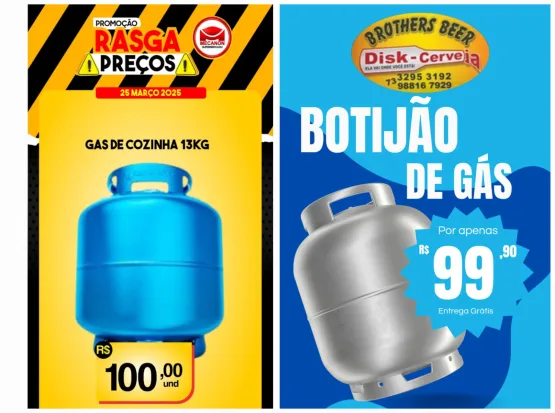 Empresas anunciam gás de cozinha a menos de R$ 100 em Itanhém
