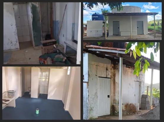 A pedido do Presidente da Câmara Paulinho Correia, campo de Vila São José recebe reforma no vestiário e chafariz com água potável