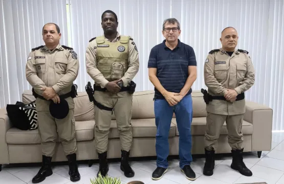 PMBA participa de reunião para fortalecimento da segurança pública em Itanhém