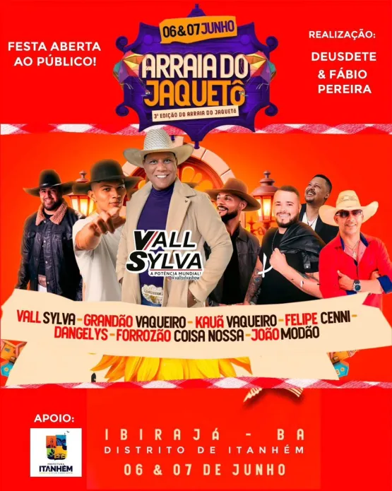 3º Arraiá do Jaquetó promete agitar o distrito de Ibirajá com shows e tradição junina - Cobertura ItanhemFest 