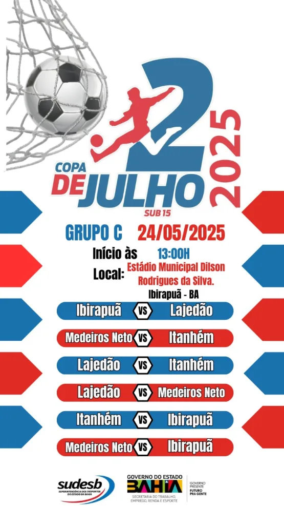 Copa 2 de Julho Regional: Projeto Resgate vai representar Itanhém na categoria Sub-15