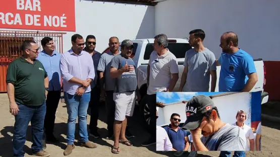 Bemtivi e Paulinho Correia acompanham calçamento da rua Whilherman Gundim ao lado de vereadores e moradores se emocionam com conquista