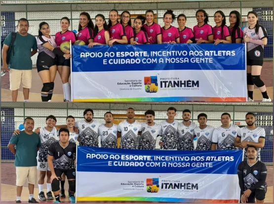 Seleções De Itanhém (Masculina E Feminina) São Vice-Campeãs No 3º Zonal Da Liga De Voleibol Do Extremo Sul Da Bahia