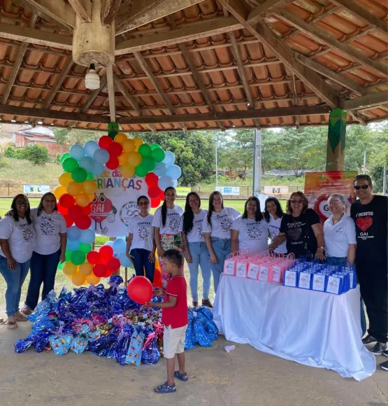 CAPTEA E GAI Realizam Primeira Festinha do Dia das Crianças na AABB de Itanhém