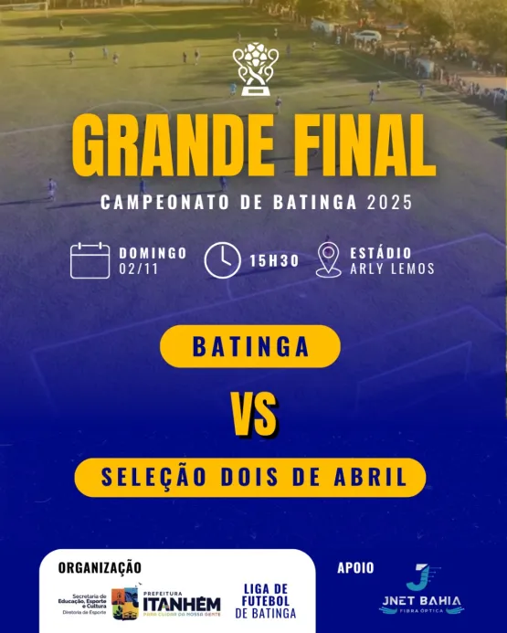 Itanhém Terá Duas Grandes Finais de Futebol Nesta Semana Itanhém Terá Duas Grandes Finais de Futebol Nesta Semana