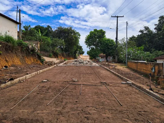 Calçamento Da Entrada Da Santa Rita Avança E Comunidade Comemora Realização De Um Sonho Calçamento Da Entrada Da Santa Rita Avança E Comunidade Comemora Realização De Um Sonho