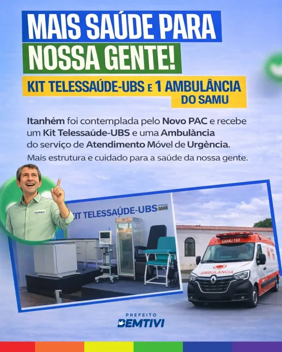 Prefeito Bemtivi Vai A Salvador Para Receber Entregas Do PAC Saúde Que Beneficiam Itanhém