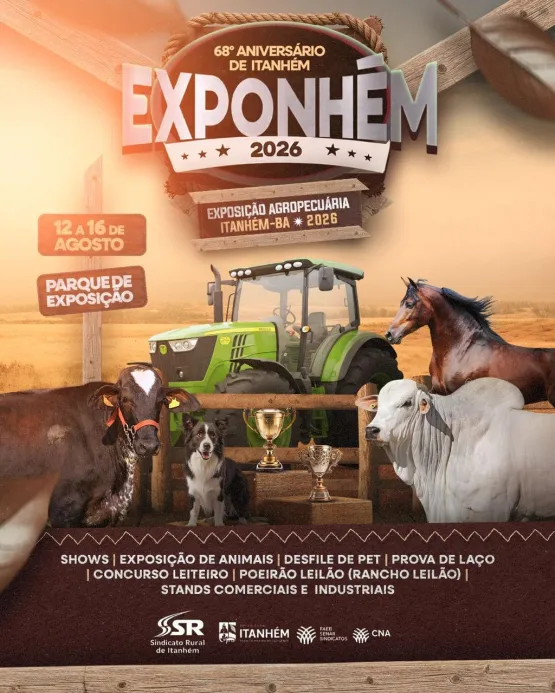 Sindicato Rural Divulga Data Oficial Da Exponhém 2026 Em Itanhém