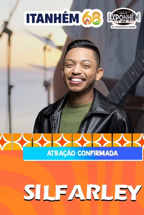 Silfarley é mais uma atração confirmada para os 68 anos de Itanhém e Exponhém 2026