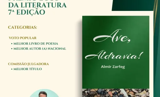 Almir Zarfeg concorre ao Prêmio Ecos da Literatura em duas categorias; veja como votar 