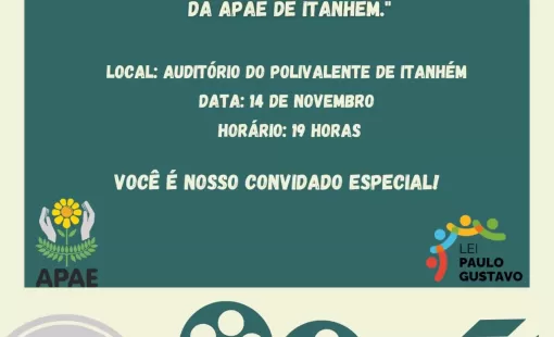Apae de Itanhém convida a comunidade para o lançamento do documentário "30 anos de super ação, memórias e histórias"