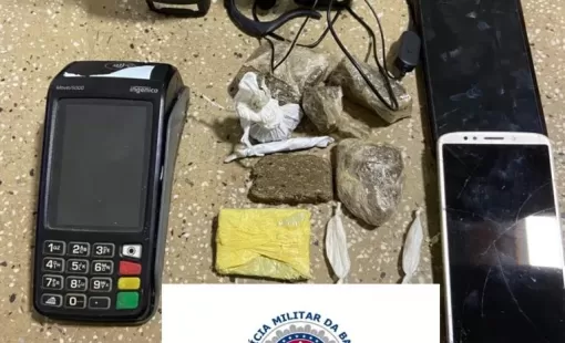 Após golpe do falso pix, três homens são presos com drogas em Medeiros Neto, um deles com Mandado de prisão ativo