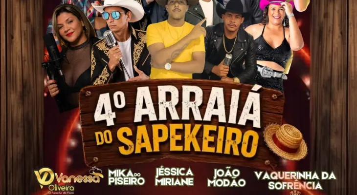 Arraiá do Sapekeiro promete grande festa em Ibirajá nos dias 26 e 27 de junho
