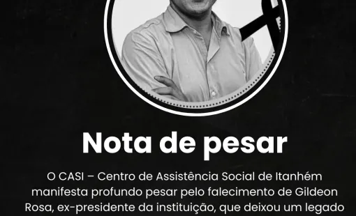 CASI Lamenta O Falecimento De Gildeon Rosa, Ex-Presidente Da Instituição