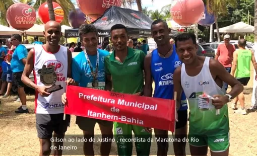 Com apoio da prefeitura atleta de Itanhém participa de maratona em Petrolina