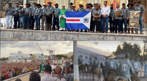 Comitiva de muladeiros Água Preta conclui primeira Romaria e chega a Bom Jesus da Lapa após percorrer 700 quilômetros de fé