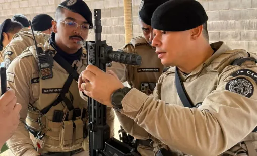 Dando continuidade a Instrução Continuada, 7ª CIPM realiza Instrução de Armamento e Tiro com Fuzil IWI ARAD 7,62