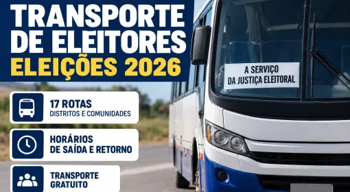 ELEIÇÕES 2026: Prefeitura de Itanhém divulga 17 rotas de transporte gratuito para eleitores; confira horários e locais de saída