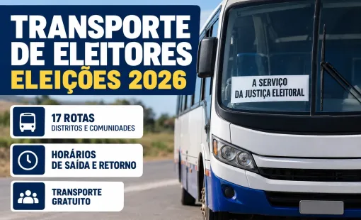 ELEIÇÕES 2026: Prefeitura de Itanhém divulga 17 rotas de transporte gratuito para eleitores; confira horários e locais de saída