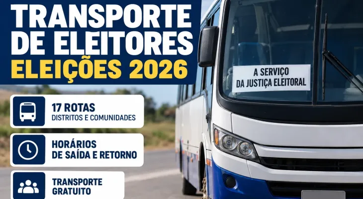 ELEIÇÕES 2026: Prefeitura de Itanhém divulga 17 rotas de transporte gratuito para eleitores; confira horários e locais de saída