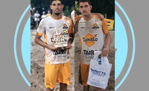 Atletas de Itanhém conquistam 2º e 3º lugar na 2ª Copa Amiafri de Futevôlei em Medeiros Neto