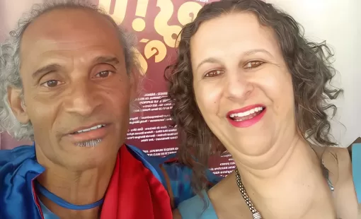 Glaucimere Vitório recita poema zarfeguiano durante 6º Psiu Poético de Beagá
