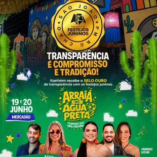 Itanhém é reconhecida com Selo de Transparência nos Festejos Juninos 2026