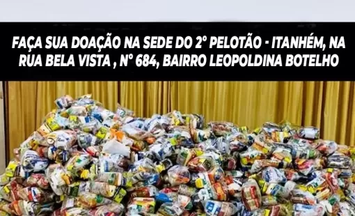 PM baiana inicia programa Bahia Sem Fome em todas as unidades da Corporação, na capital e interior
