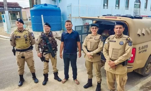 PMBA entrega em Vereda cestas-básicas da Campanha Força Solidária