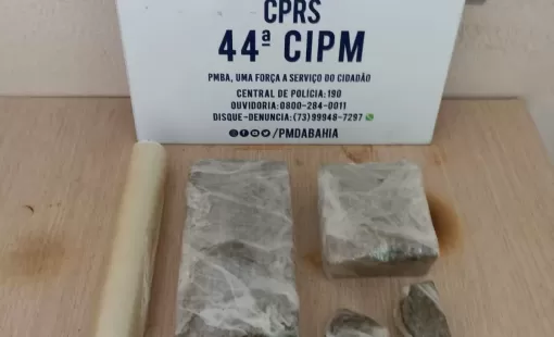 Policiais Militares do PETO - 44ª CIPM prendem homem com drogas em Medeiros Neto