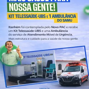 Prefeito Bemtivi Vai A Salvador Para Receber Entregas Do PAC Saúde Que Beneficiam Itanhém