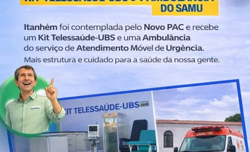 Prefeito Bemtivi Vai A Salvador Para Receber Entregas Do PAC Saúde Que Beneficiam Itanhém