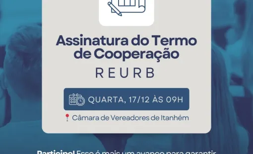 Prefeitura De Itanhém Convida População Para Cerimônia De Assinatura Da Regularização Fundiária (REURB)