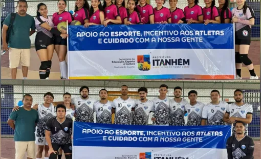Seleções De Itanhém (Masculina E Feminina) São Vice-Campeãs No 3º Zonal Da Liga De Voleibol Do Extremo Sul Da Bahia