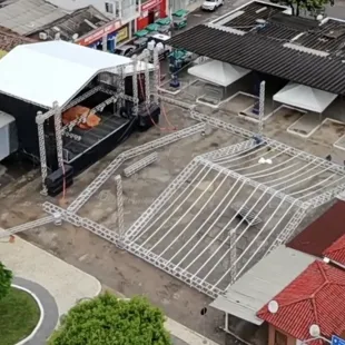 Tudo Quase Pronto Para A 3ª Marcha Para Jesus Em Itanhém, Que Terá Estrutura Coberta Na Praça Da Rodoviária